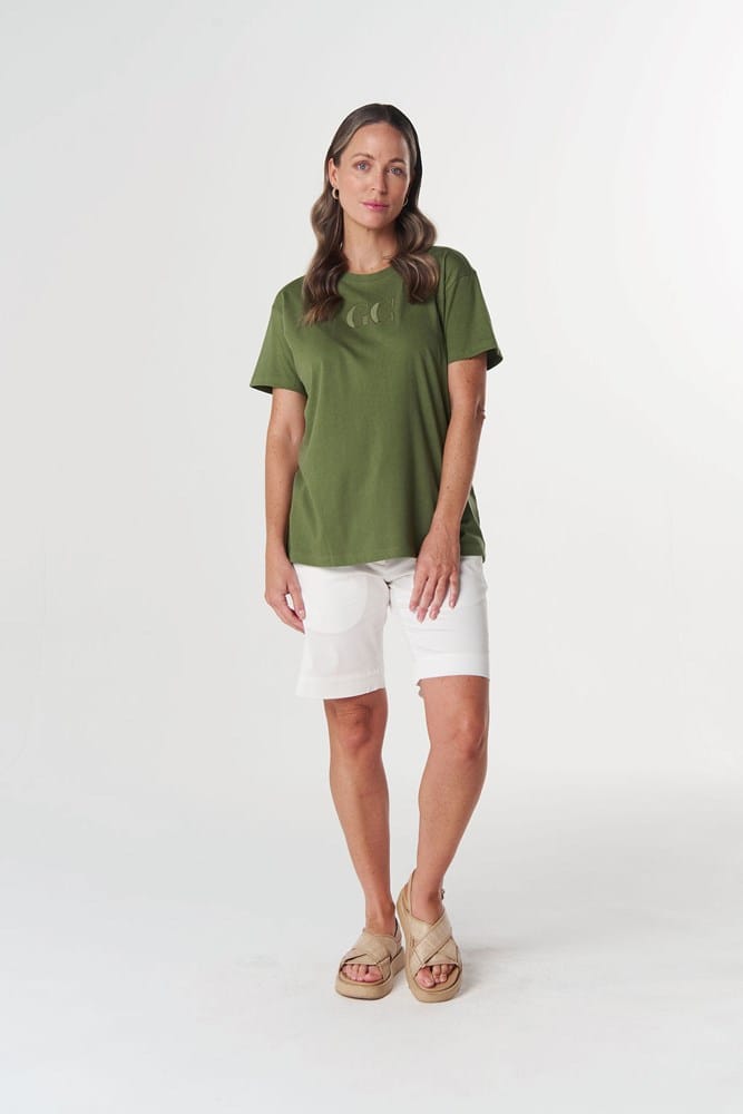 Load image into Gallery viewer, Goondiwindi Cotton GC Logo Tee - Cedar Green
