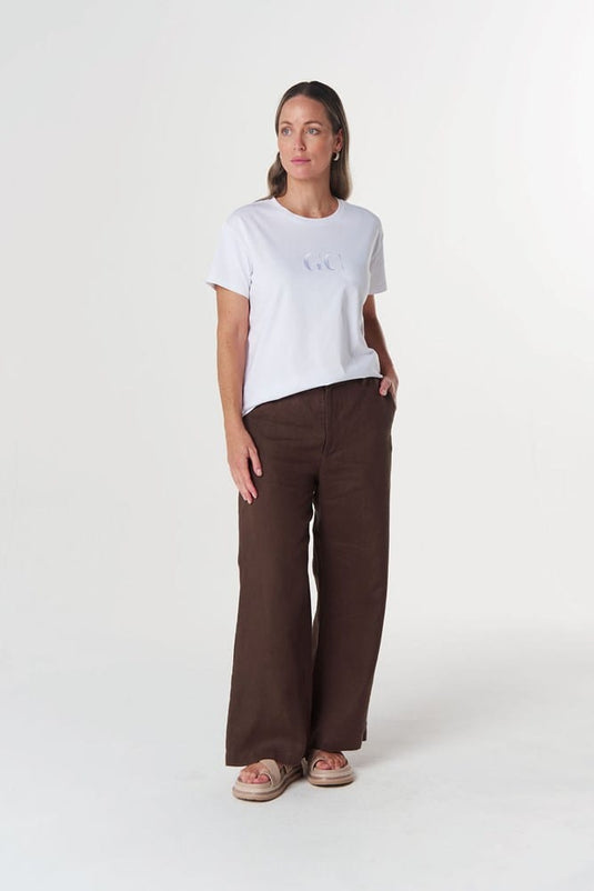 Goondiwindi Cotton GC Logo Tee - White