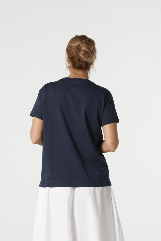 Load image into Gallery viewer, Goondiwindi Cotton GC Logo Tee - Navy

