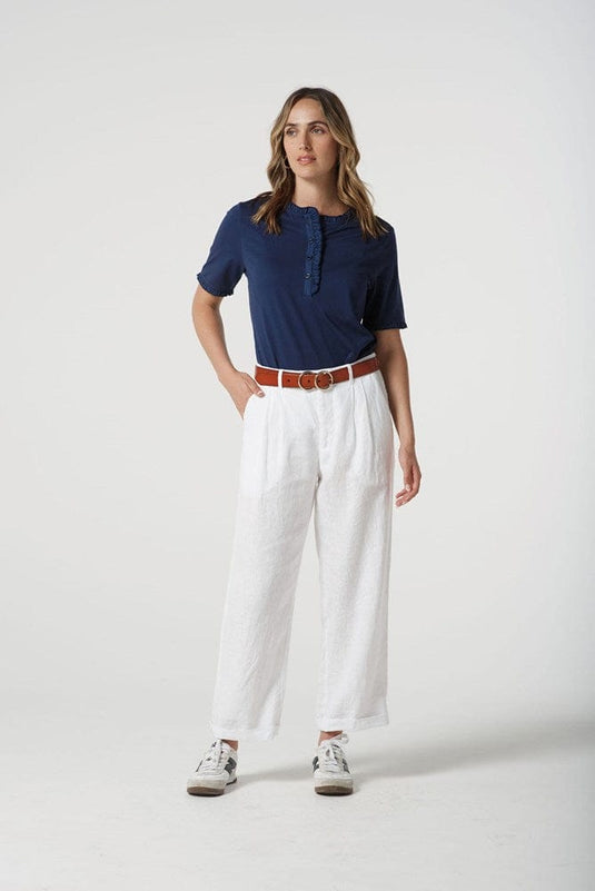 Goondiwindi Cotton Womens Frill Polo