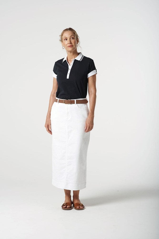 Load image into Gallery viewer, Goondiwindi Cotton Womens Polo Contrast Neck
