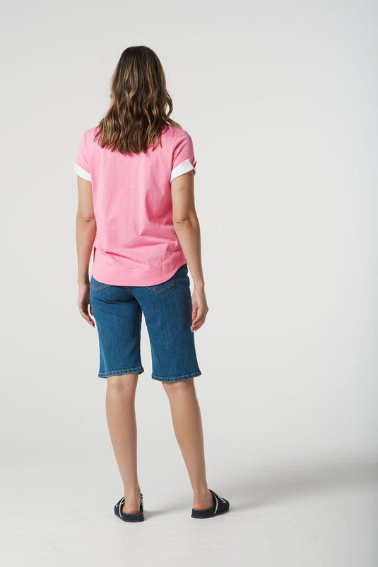 Goondiwindi Cotton Womens Polo Contrast Neck