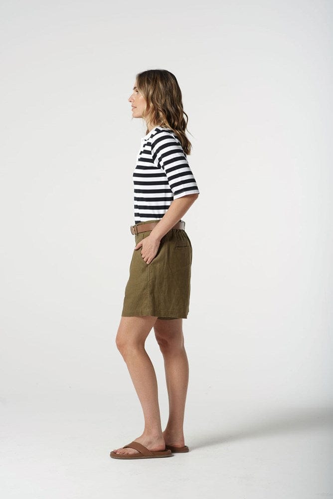 Load image into Gallery viewer, Goondiwindi Cotton Womens 3/4 Sleeve Stripe Polo
