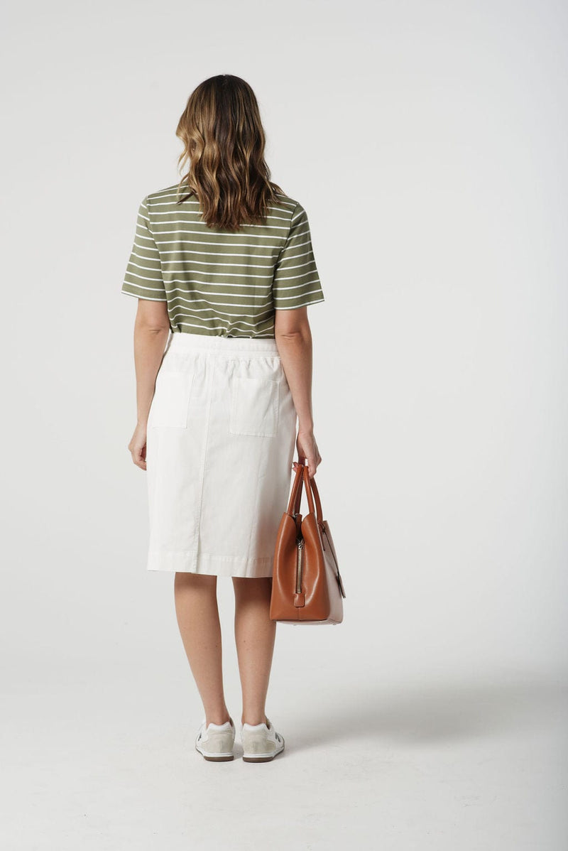 Load image into Gallery viewer, Goondiwindi Cotton Womens Polo Stripe Zip Neck Shirt
