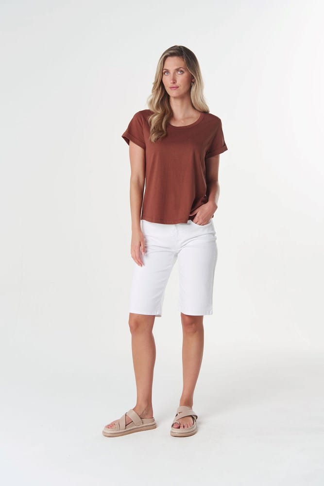 Load image into Gallery viewer, Goondiwindi Cotton Everyday Cotton Tee - Brown Coco
