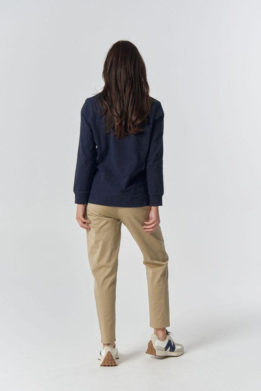 Goondiwindi Cotton Womens The Traditional Cotton Rugby - Dark Navy