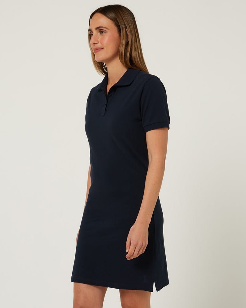 Load image into Gallery viewer, Pilbara Womens Madeline Classic Cotton Polo Dress - French Navy
