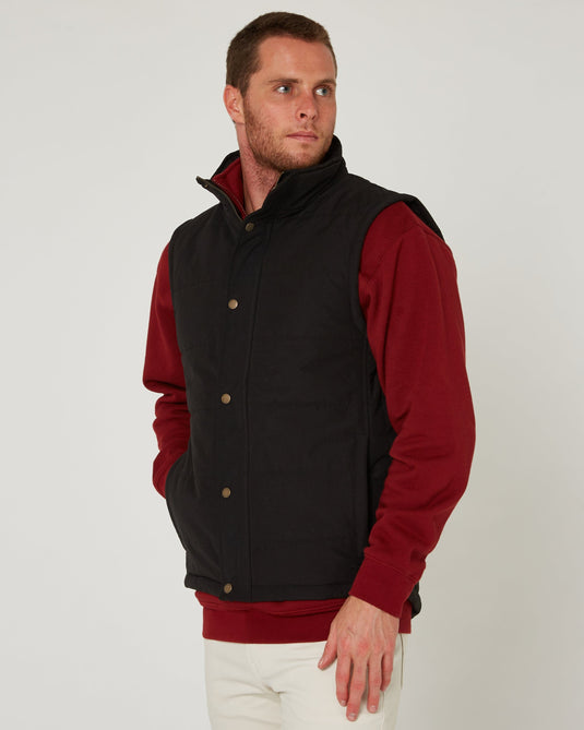 Pilbara Collection Mens Vest - Black
