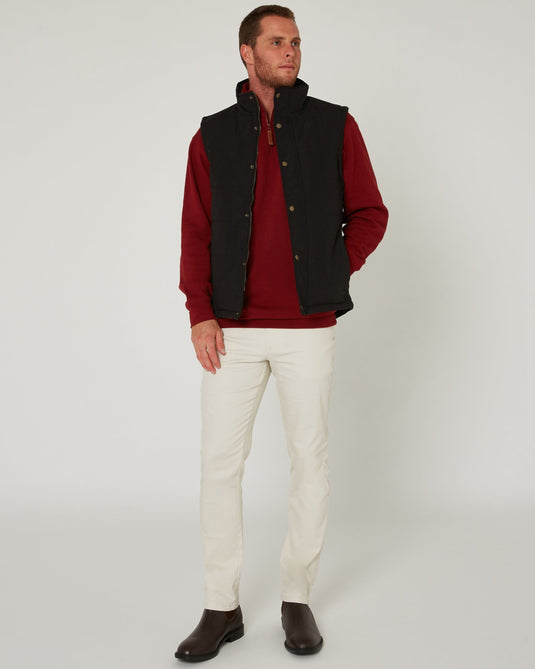 Pilbara Collection Mens Vest - Black