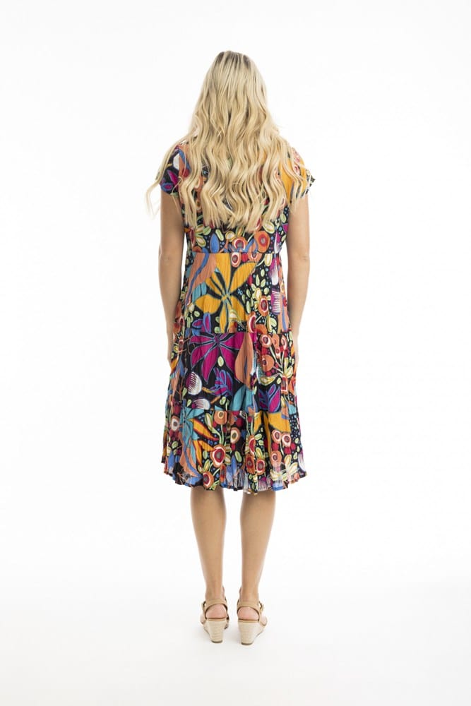 Load image into Gallery viewer, Orientique Womens Copacabana Bias Dress with Front Pocket
