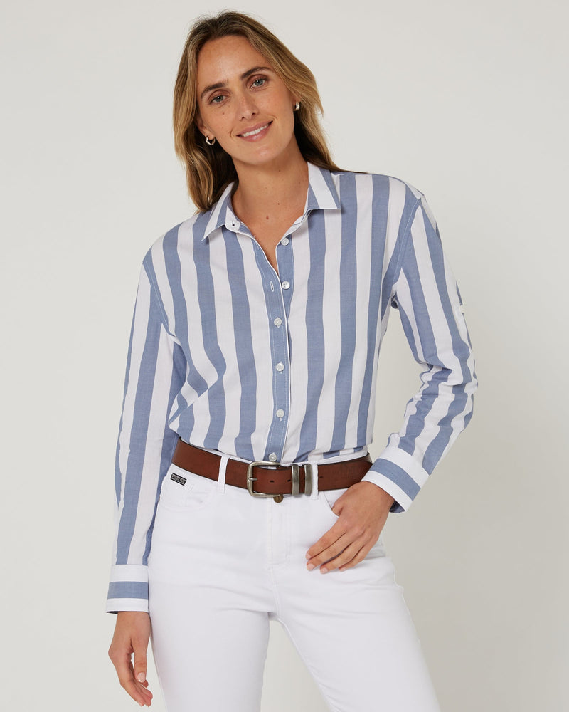 Load image into Gallery viewer, Pilbara Collection Womens Jacquelin Classic Cotton Shirt
