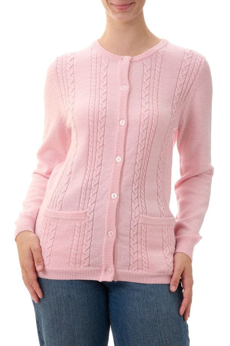 Slade Womens Cable Front Cardi