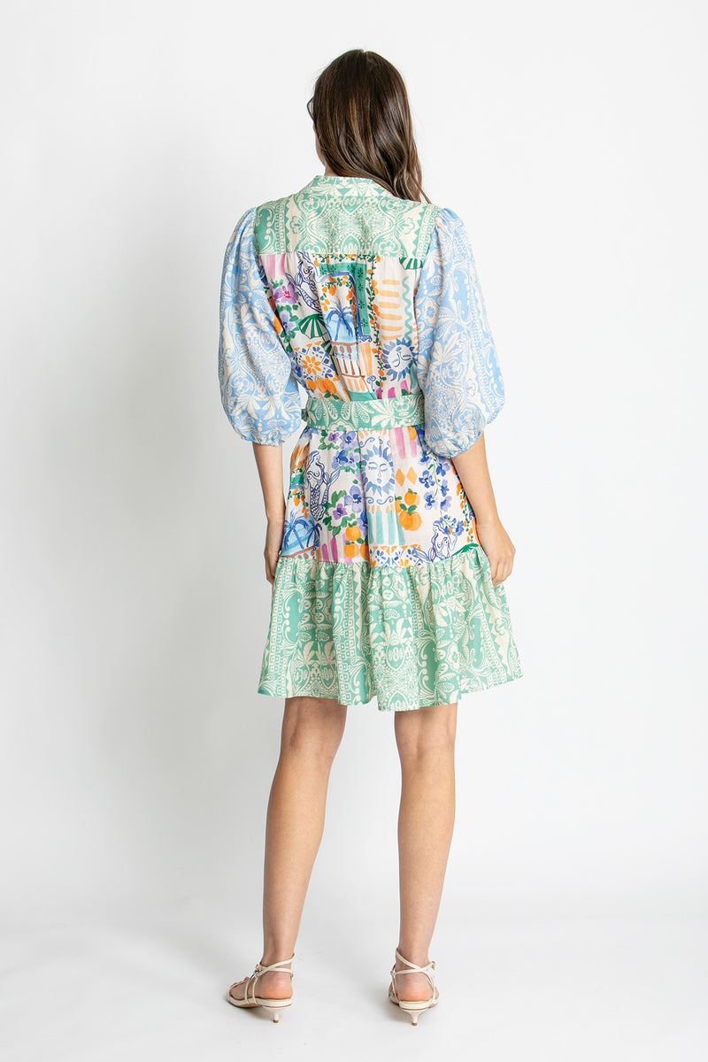 Load image into Gallery viewer, Kachel Womens Riley Short Sleeve Mini Dress
