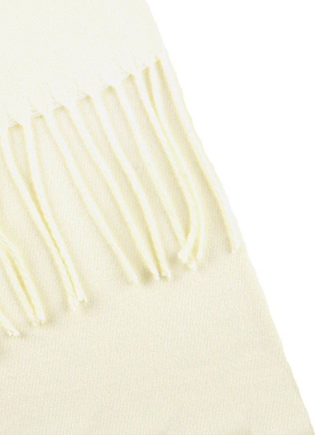 Load image into Gallery viewer, Dents Womens Plain Pashmina Shawl with Tassels - Ivory
