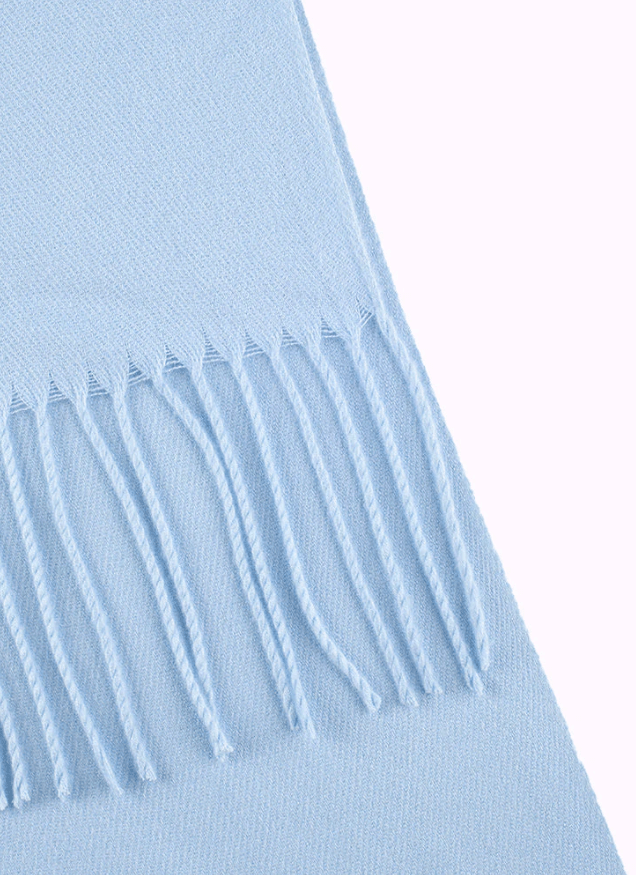 Load image into Gallery viewer, Dents Womens Plain Pashmina Shawl with Tassels - Pale Blue
