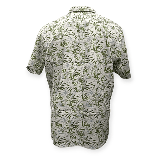 Cipollini Gold Mens Bamboo Short Sleeve Shirt - Bamboo Print