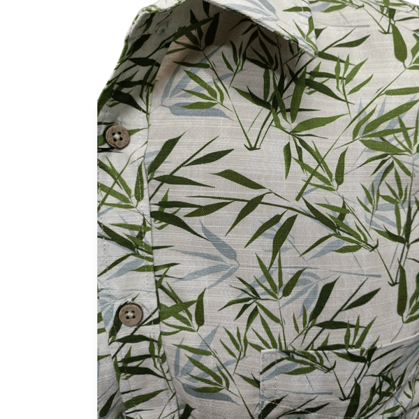 Load image into Gallery viewer, Cipollini Gold Mens Bamboo Short Sleeve Shirt - Bamboo Print
