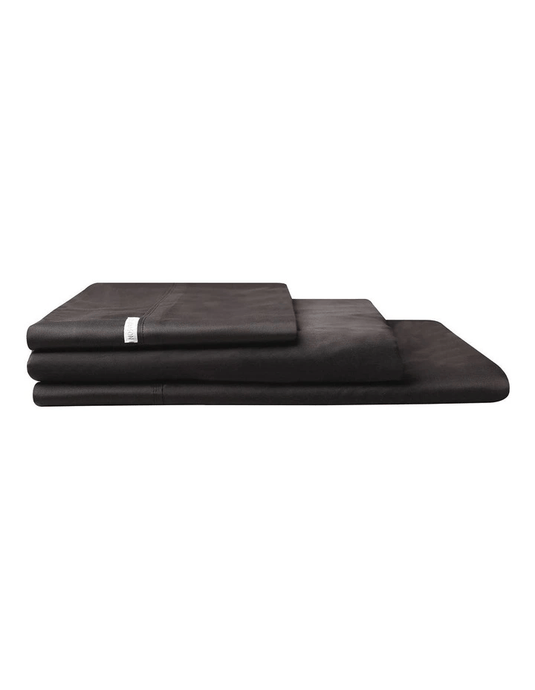 Logan & Mason 400TC Egyptian Cotton Sateen Sheet - Granite