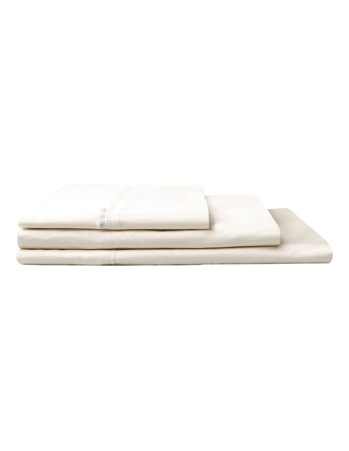 Load image into Gallery viewer, Logan &amp; Mason 400TC Egyptian Cotton Sateen Sheet Set - Vanilla
