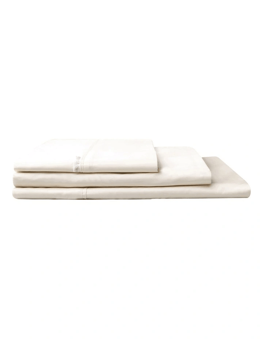 Logan & Mason 400TC Egyptian Cotton Sateen Sheet Set - Vanilla