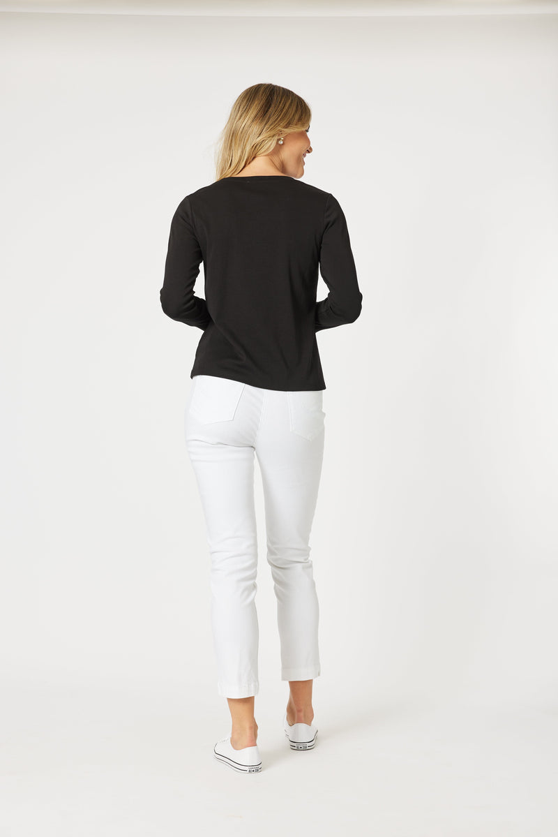 Load image into Gallery viewer, Gordon Smith Heritage Long Sleeve Top - Black
