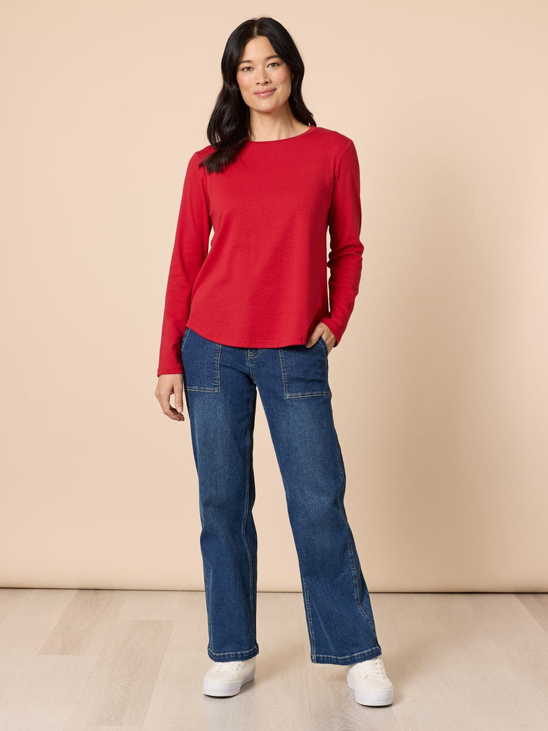 Load image into Gallery viewer, Gordon Smith Heritage Long Sleeve Top - Red

