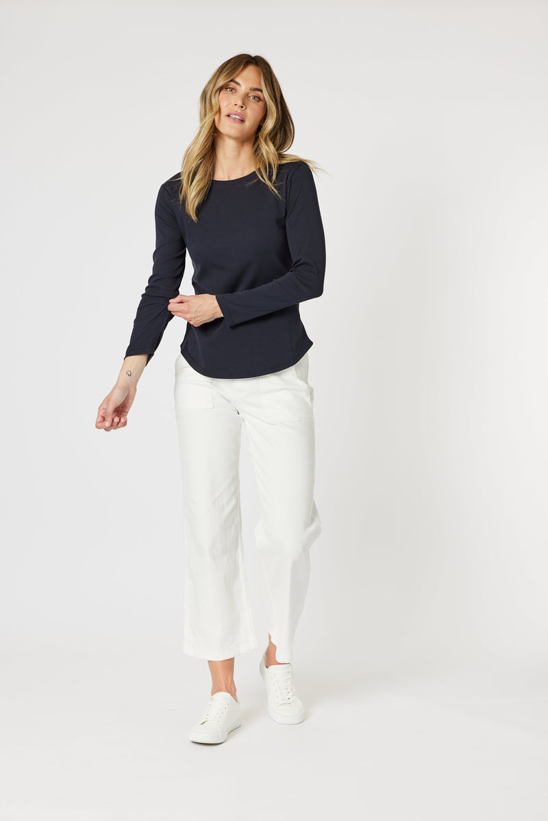 Load image into Gallery viewer, Gordon Smith Heritage Long Sleeve Top - Navy
