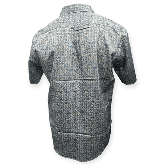 Cipollini Gold Mens Swiss Cotton Short Sleeve Shirt - Ocean