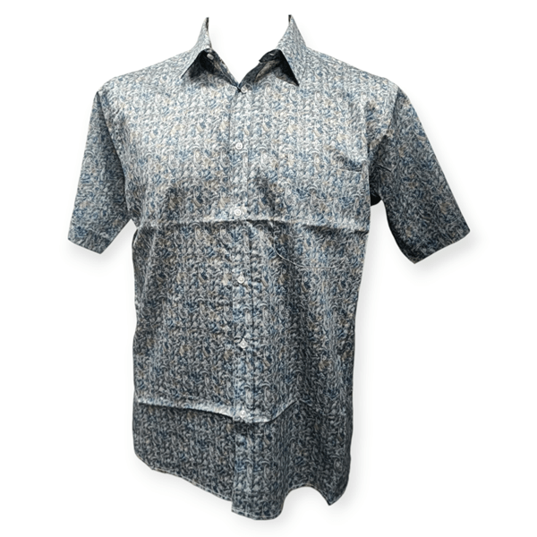 Load image into Gallery viewer, Cipollini Gold Mens Swiss Cotton Short Sleeve Shirt - Ocean
