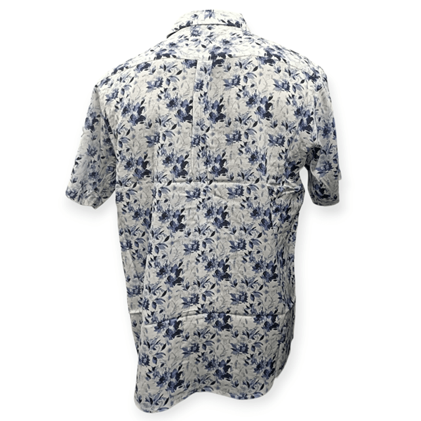 Load image into Gallery viewer, Cipollini Gold Mens Linen/Bamboo Short Sleeve Shirt - Floral Ink
