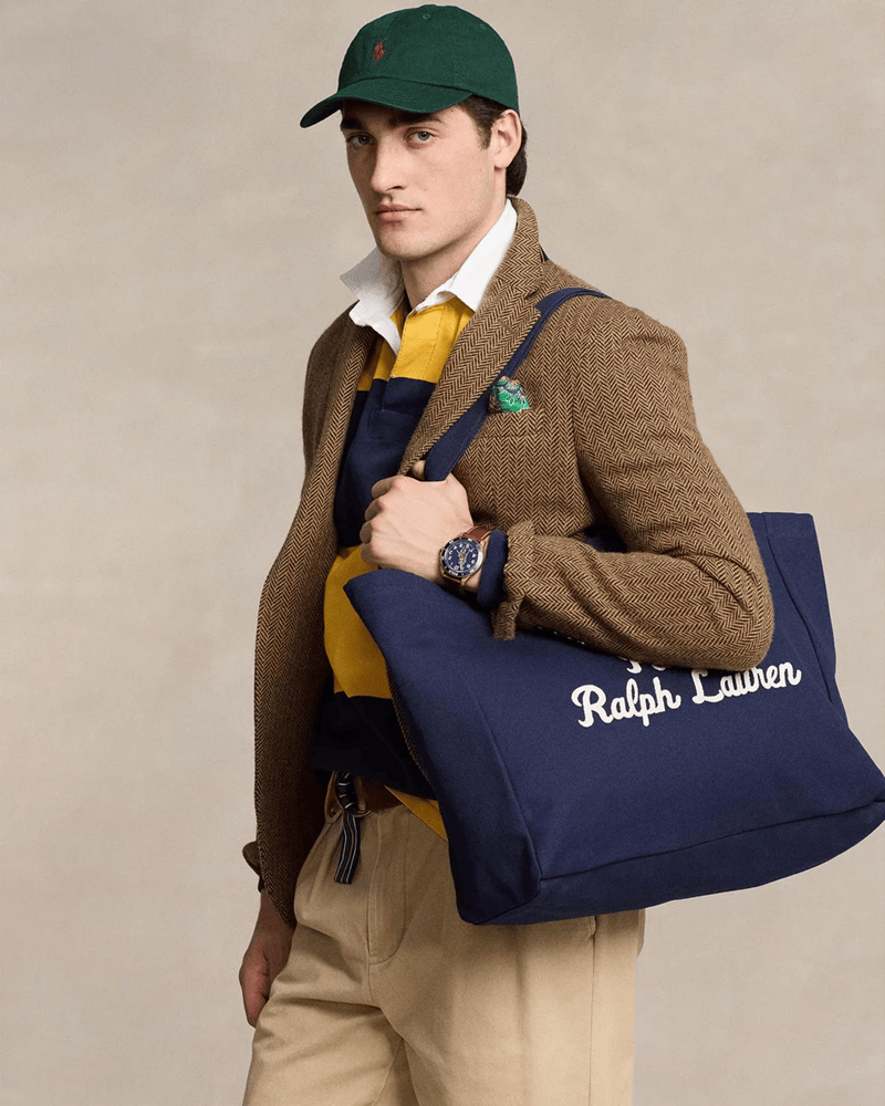 Load image into Gallery viewer, Polo Ralph Lauren Embroidered Canvas Tote Bag
