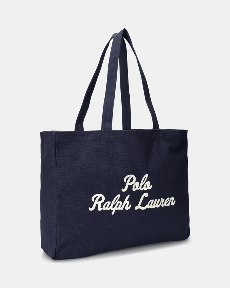 Load image into Gallery viewer, Polo Ralph Lauren Embroidered Canvas Tote Bag
