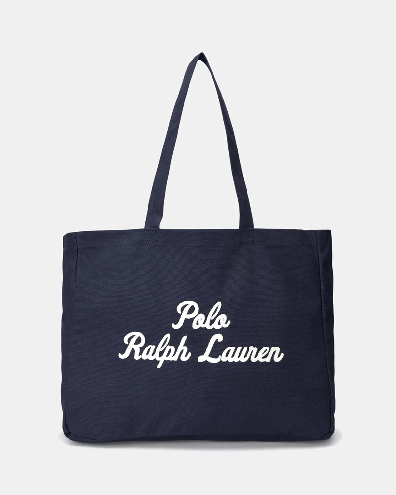Load image into Gallery viewer, Polo Ralph Lauren Embroidered Canvas Tote Bag
