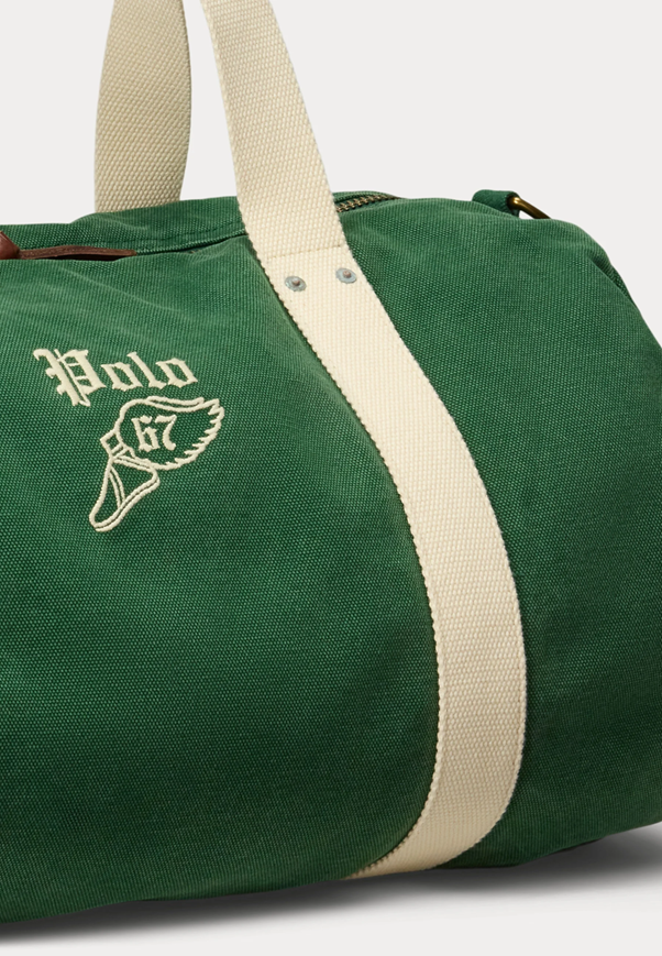 Load image into Gallery viewer, Polo Ralph Lauren Embroidered Canvas Duffel Bag
