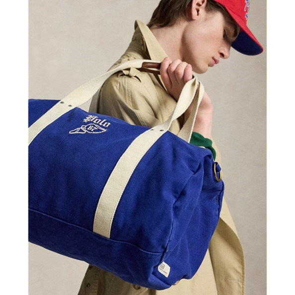 Load image into Gallery viewer, Polo Ralph Lauren Embroidered Canvas Duffel Bag
