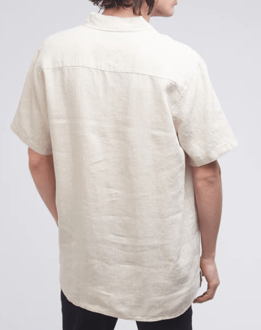 Load image into Gallery viewer, Silent Theory Mens Linen Short Sleeve Shirt
