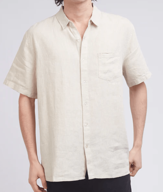 Load image into Gallery viewer, Silent Theory Mens Linen Short Sleeve Shirt
