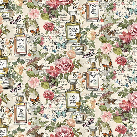 KK Fabrics Floral Fragrance 4158A