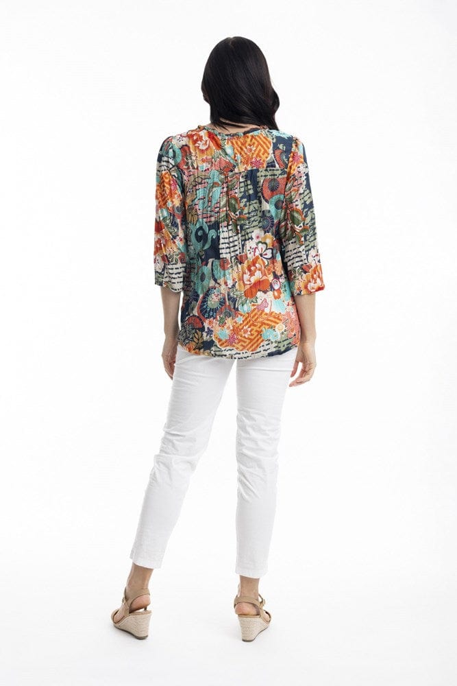 Load image into Gallery viewer, Orientique Womens Yakushima Top - Print
