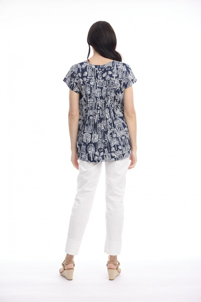 Load image into Gallery viewer, Orientique Womens Cassis Top Pleated
