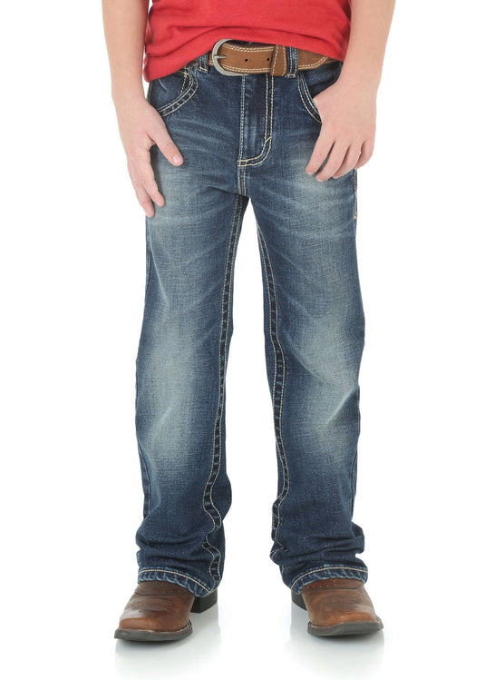 Wrangler Boys 42 Vintage Boot Cut Slim Fit Jean