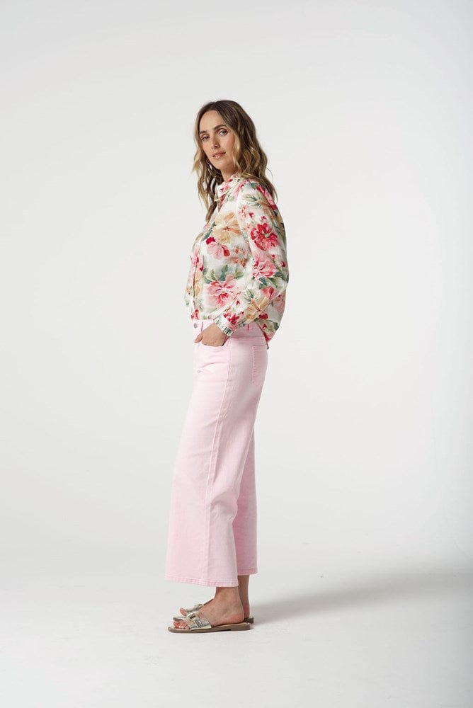 Load image into Gallery viewer, Goondiwindi Cotton Womens Floral Frill Collar Shirt
