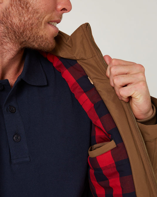 Pilbara Mens Quilted Jacket - Whisky