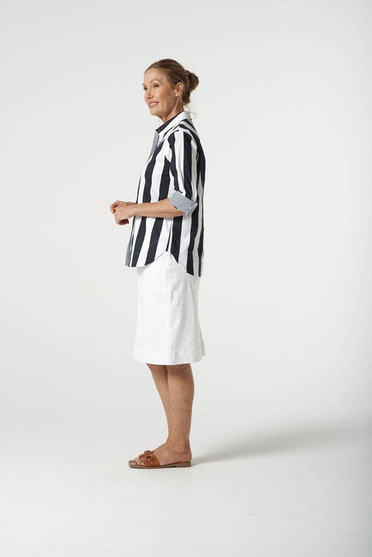 Goondiwindi Cotton Womens 3/4 Sleeve Thick Stripe Shirt