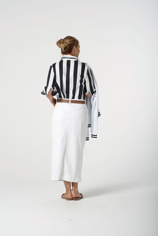 Load image into Gallery viewer, Goondiwindi Cotton Womens 3/4 Sleeve Thick Stripe Shirt

