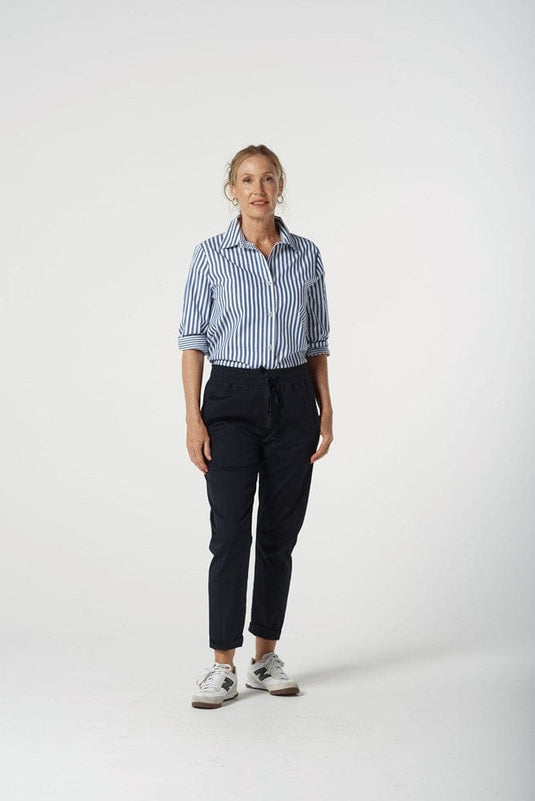 Goondiwindi Cotton Womens 3/4 Sleeve Stripe Shirt