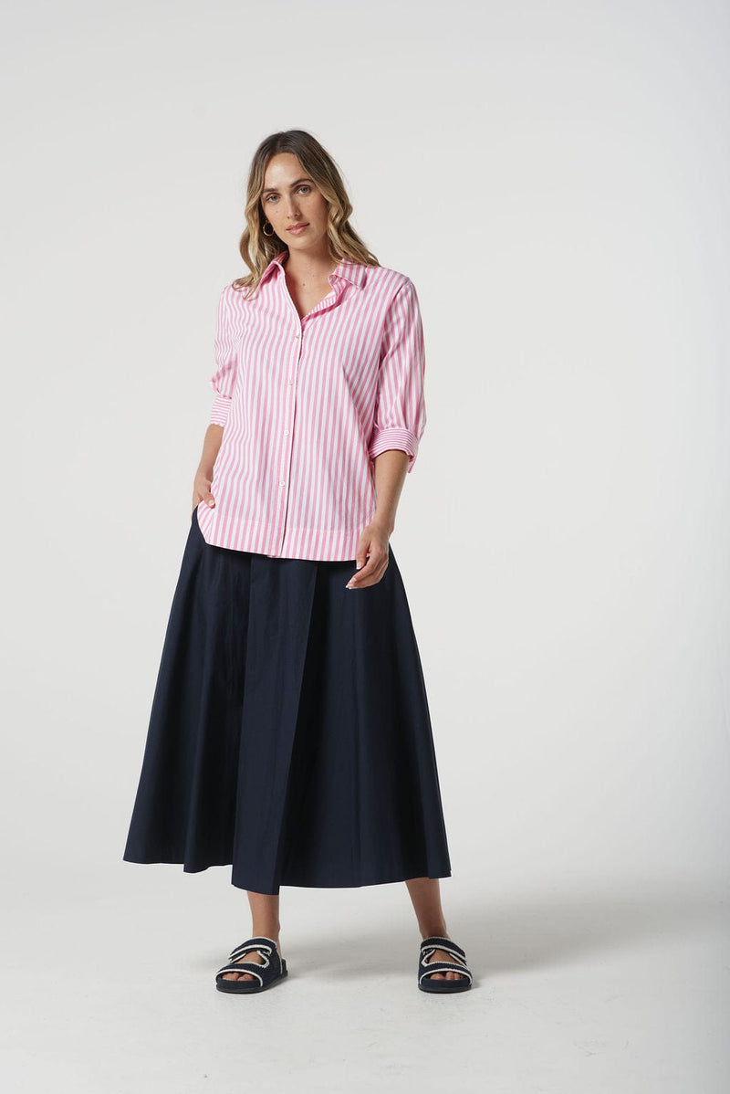 Load image into Gallery viewer, Goondiwindi Cotton Womens 3/4 Sleeve Stripe Shirt
