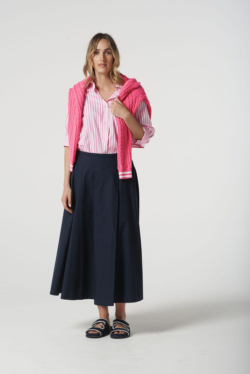 Load image into Gallery viewer, Goondiwindi Cotton Womens 3/4 Sleeve Stripe Shirt

