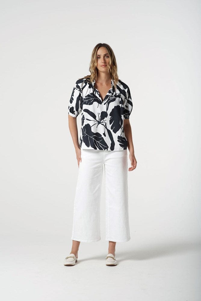 Load image into Gallery viewer, Goondiwindi Cotton Womens Block Leaf Print Shirt
