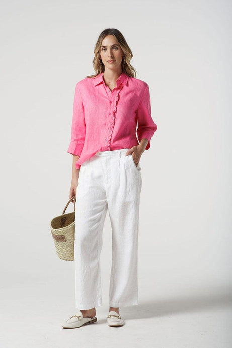 Goondiwindi Cotton Womens 3/4 Sleeve Frill Shirt